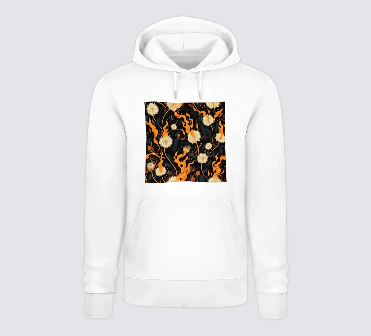 Dandelion Blaze felpa con cappuccio da Botanical Pattern House