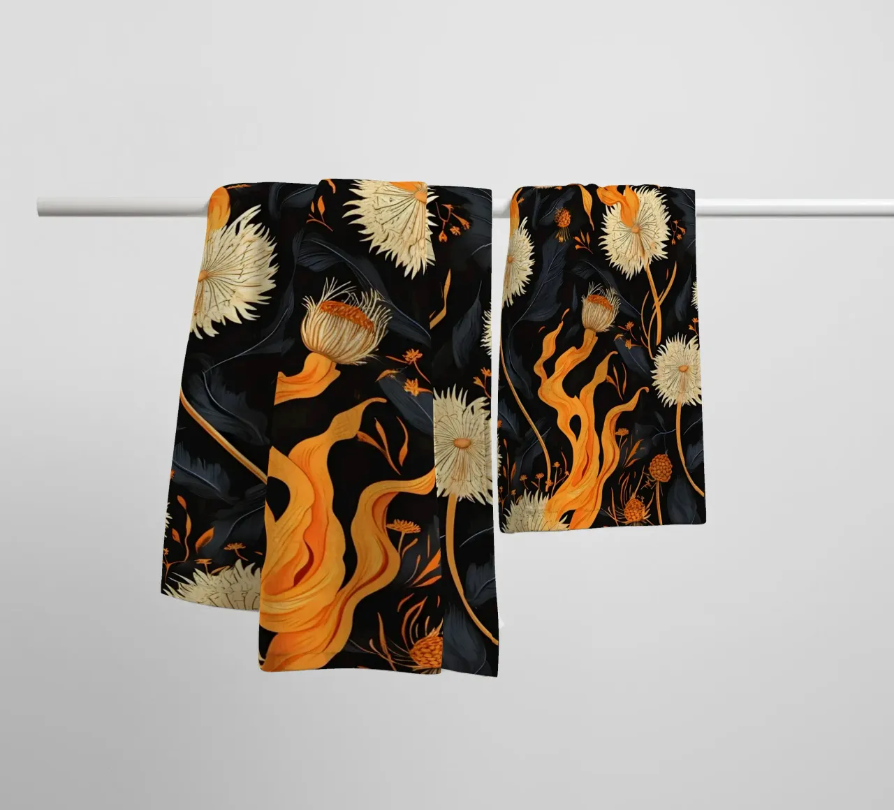 Dandelion Blaze asciugamano da bagno da Botanical Pattern House