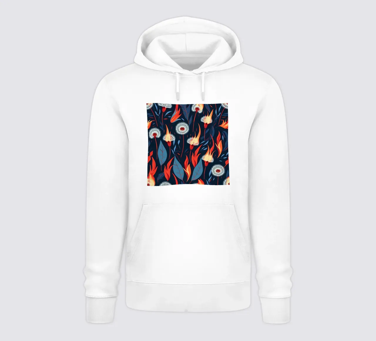 Dandelion Blaze felpa con cappuccio da Botanical Pattern House