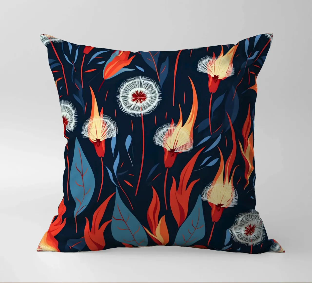 Dandelion Blaze cuscino da Botanical Pattern House