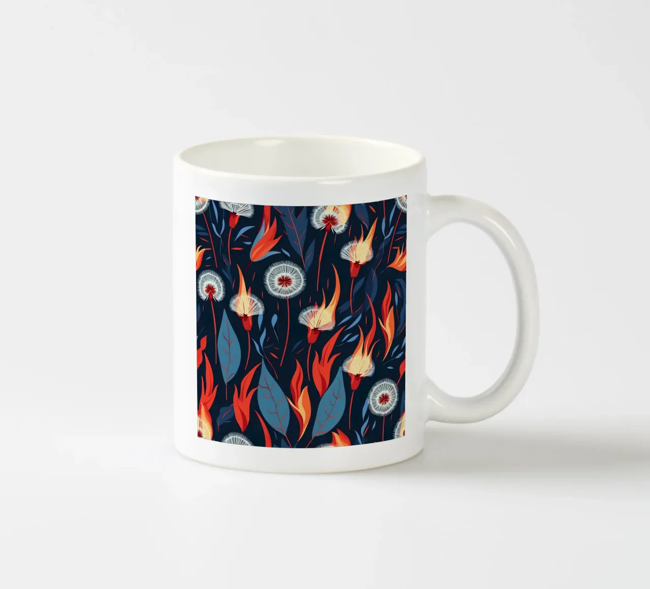Dandelion Blaze tazza in ceramica da Botanical Pattern House