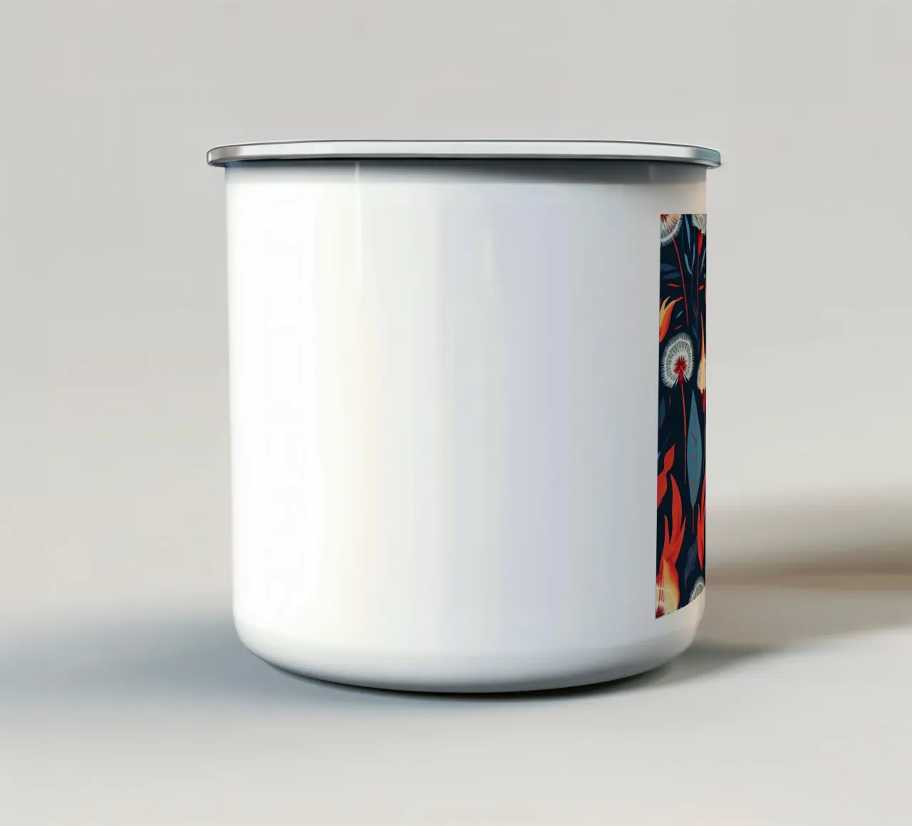 Dandelion Blaze tazza in smalto da Botanical Pattern House
