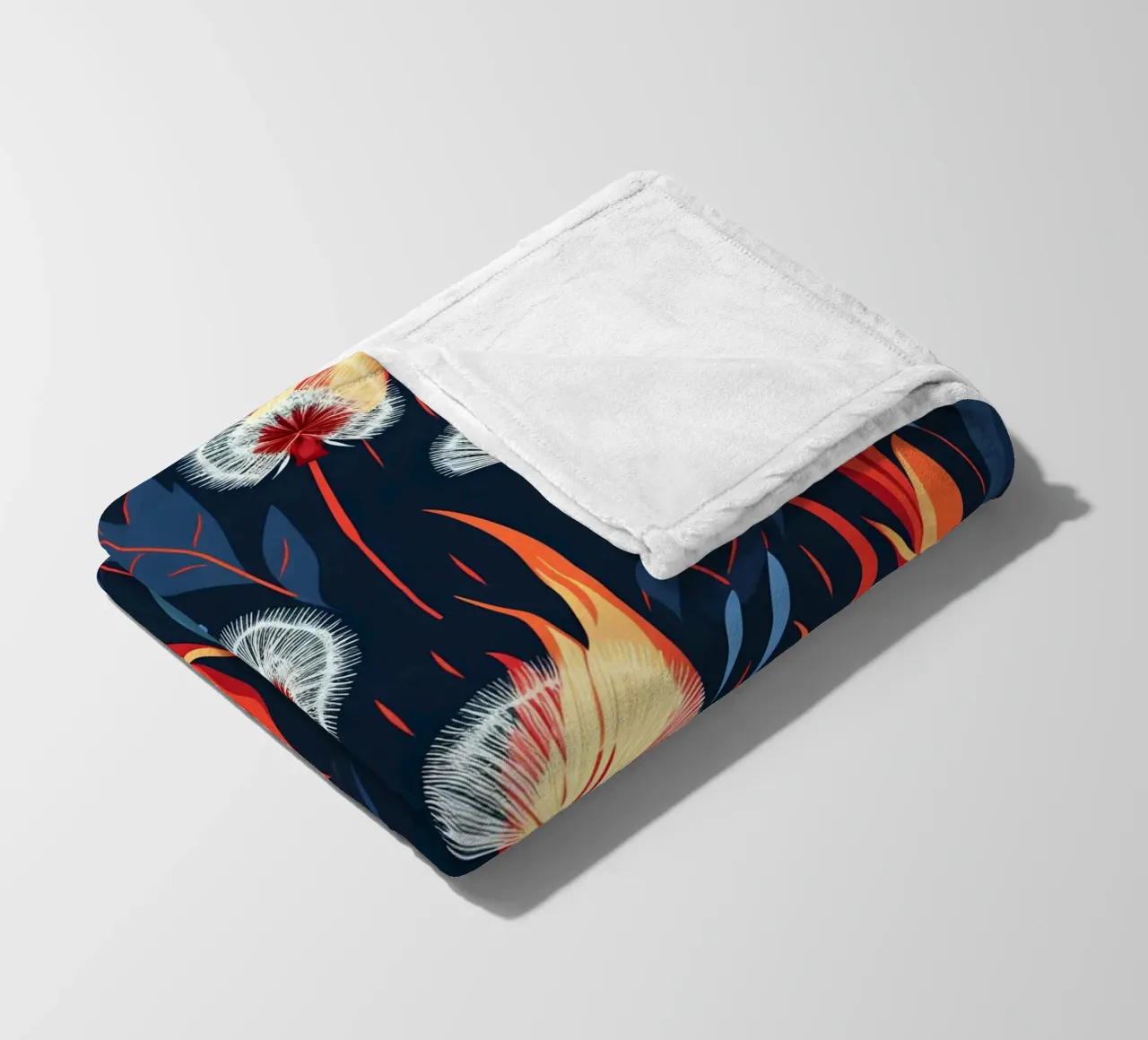 Dandelion Blaze coperta in pile da Botanical Pattern House