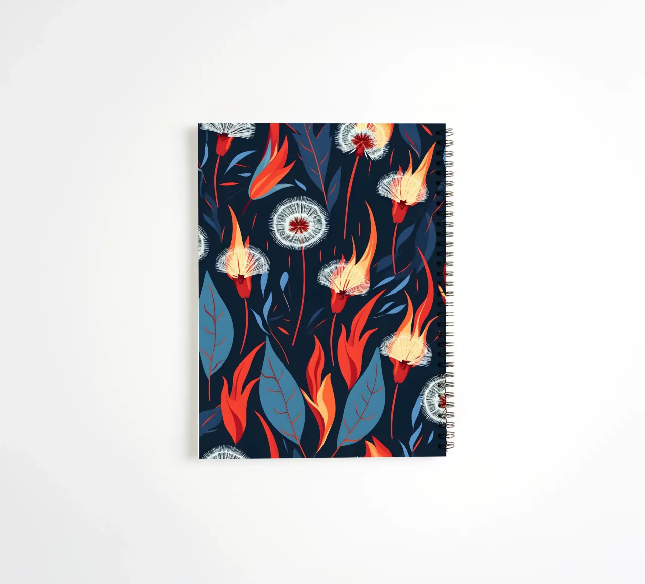 Dandelion Blaze spiral notebook by Botanical Pattern House