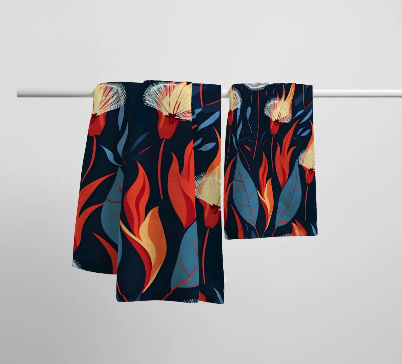 Dandelion Blaze asciugamano da bagno da Botanical Pattern House