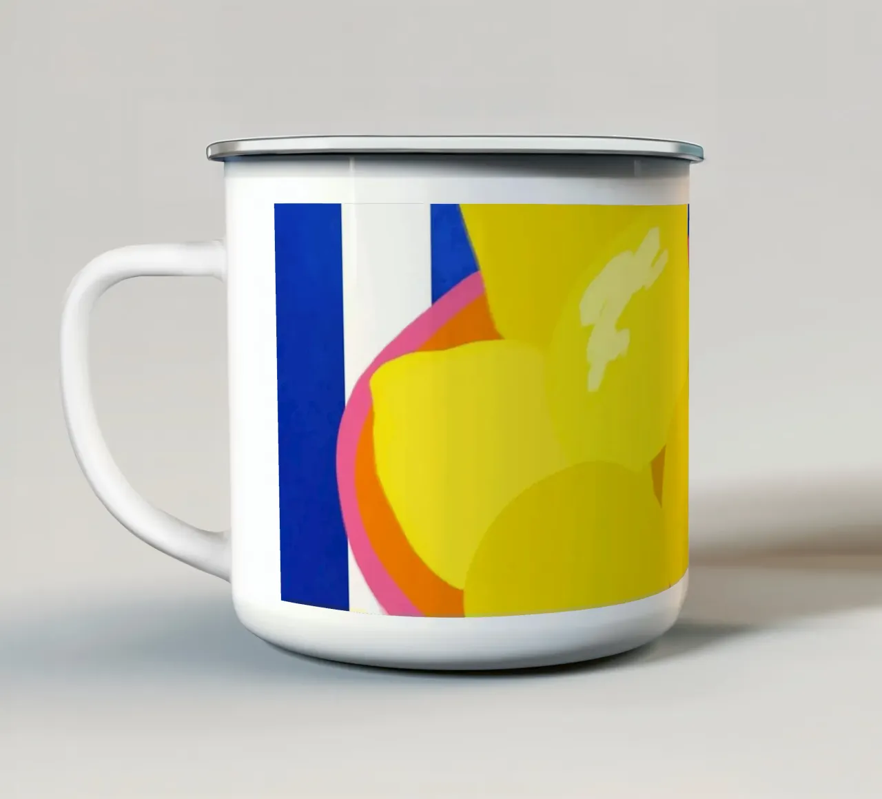 Freschezza del limone tazza in smalto da Kintsugi99