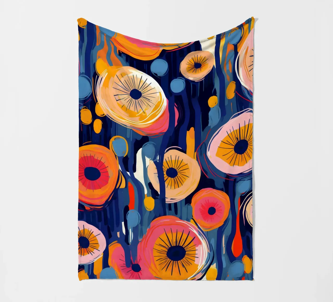 Dandelion Blaze coperta in pile da Botanical Pattern House