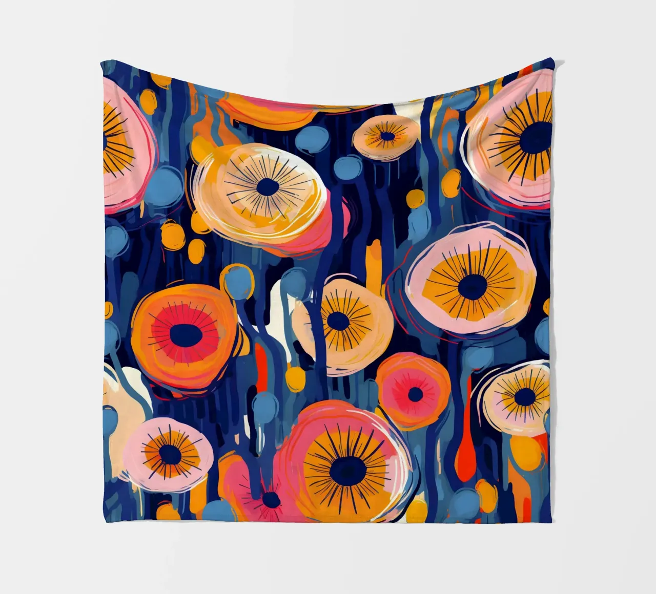 Dandelion Blaze coperta in pile da Botanical Pattern House