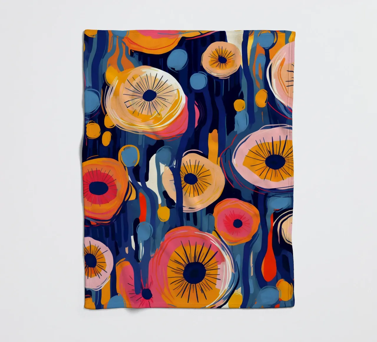 Dandelion Blaze coperta in pile da Botanical Pattern House