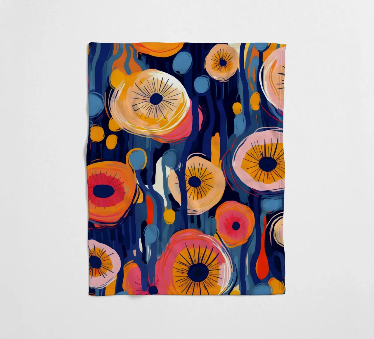 Dandelion Blaze coperta in pile da Botanical Pattern House