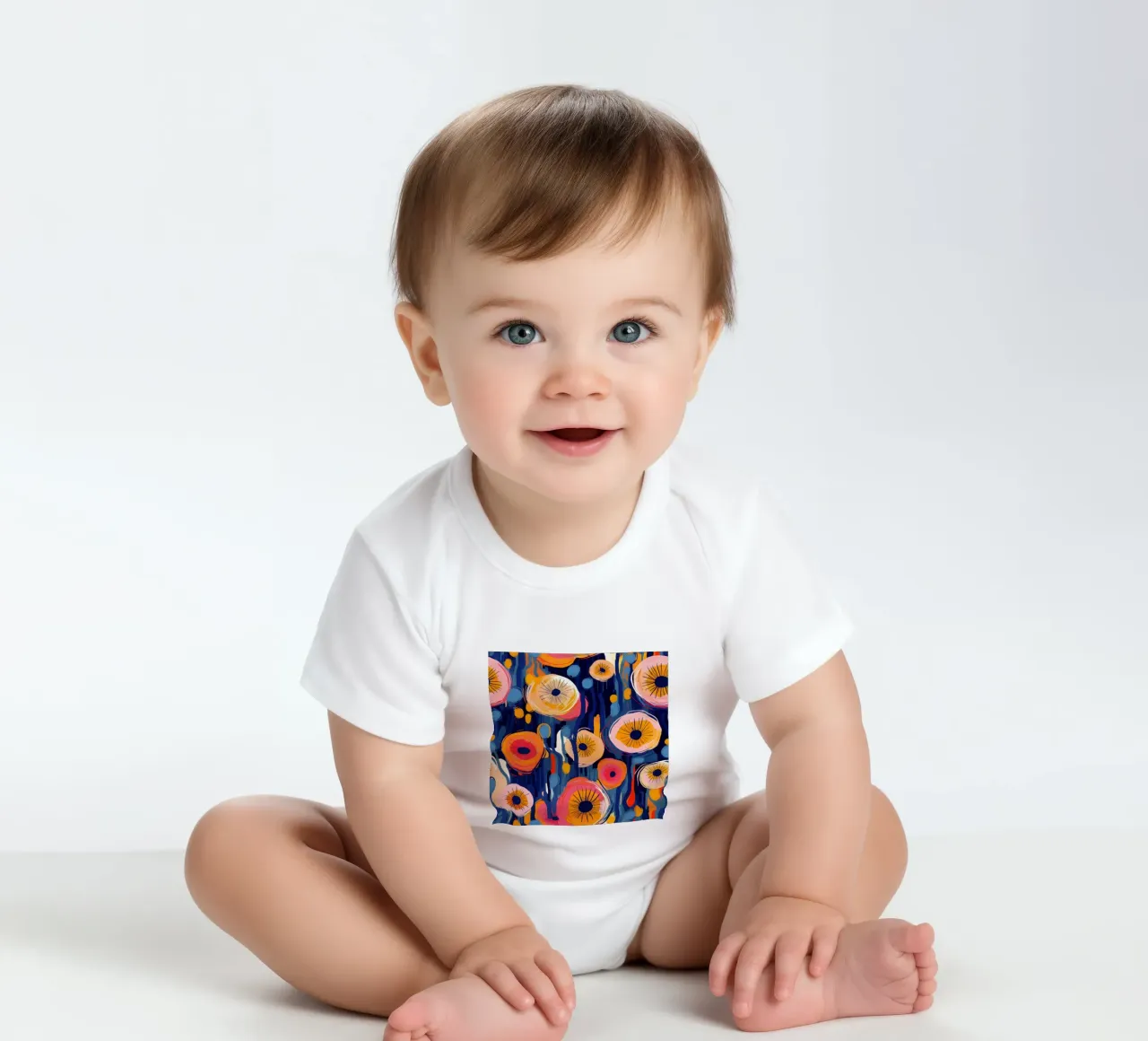 Dandelion Blaze body neonato maniche corte da Botanical Pattern House