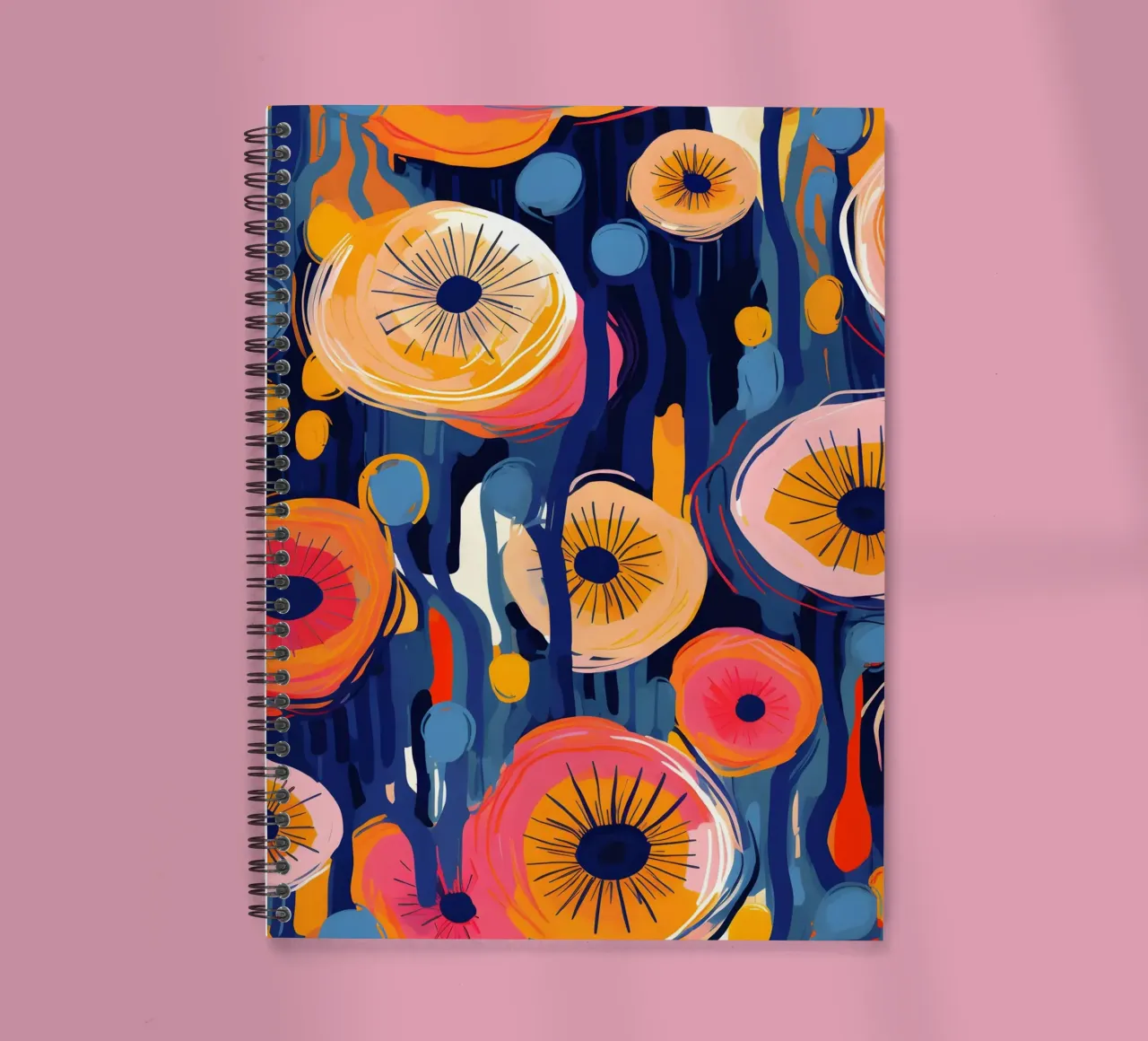 Dandelion Blaze spiral notebook by Botanical Pattern House
