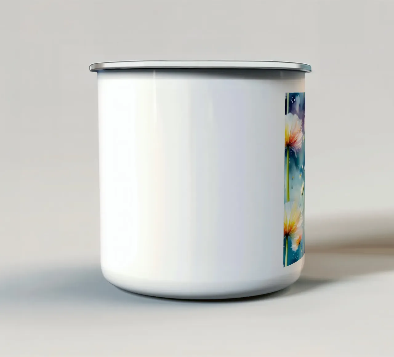 Dandelion Blaze tazza in smalto da Botanical Pattern House