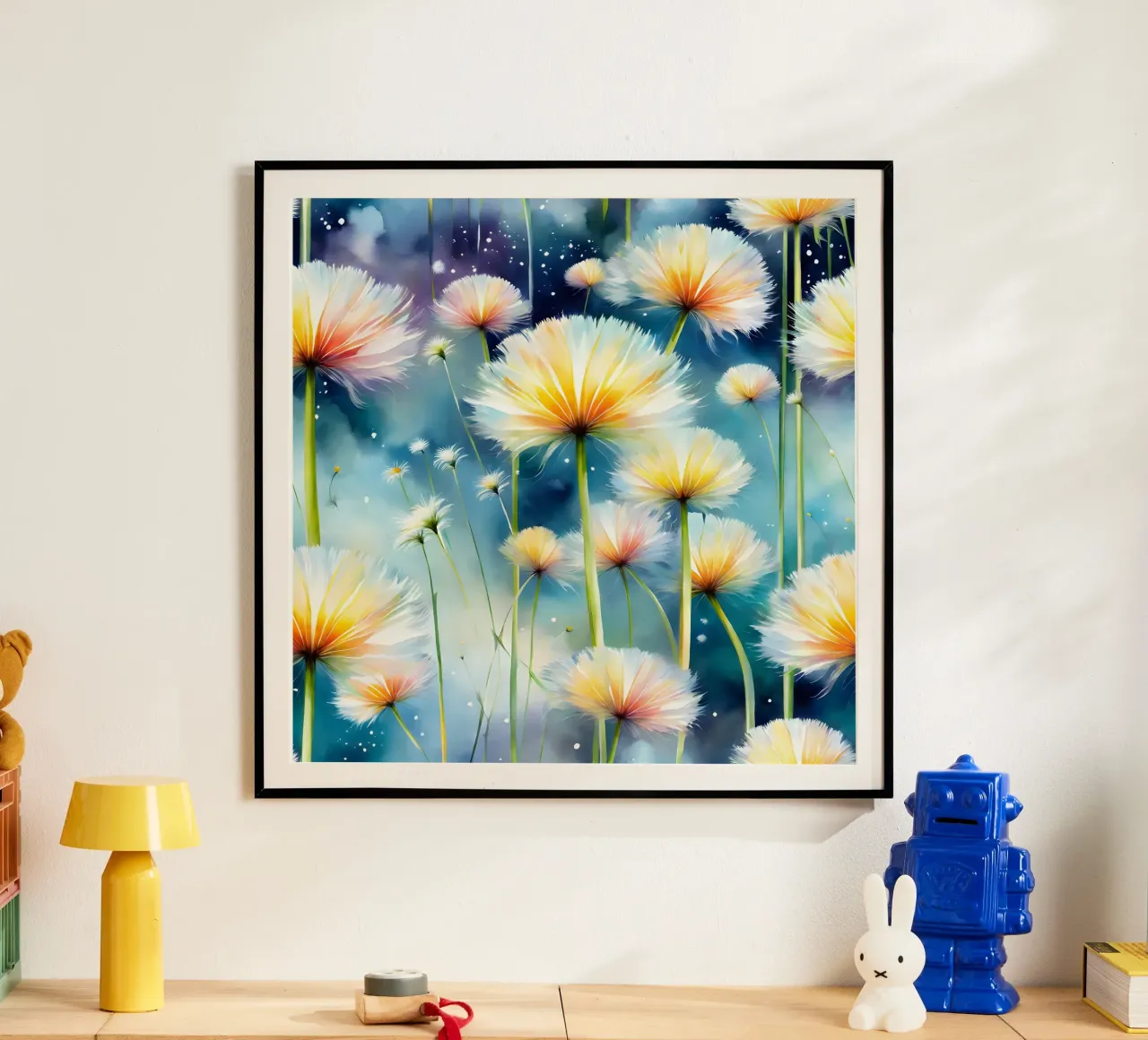 Dandelion Blaze poster da Botanical Pattern House