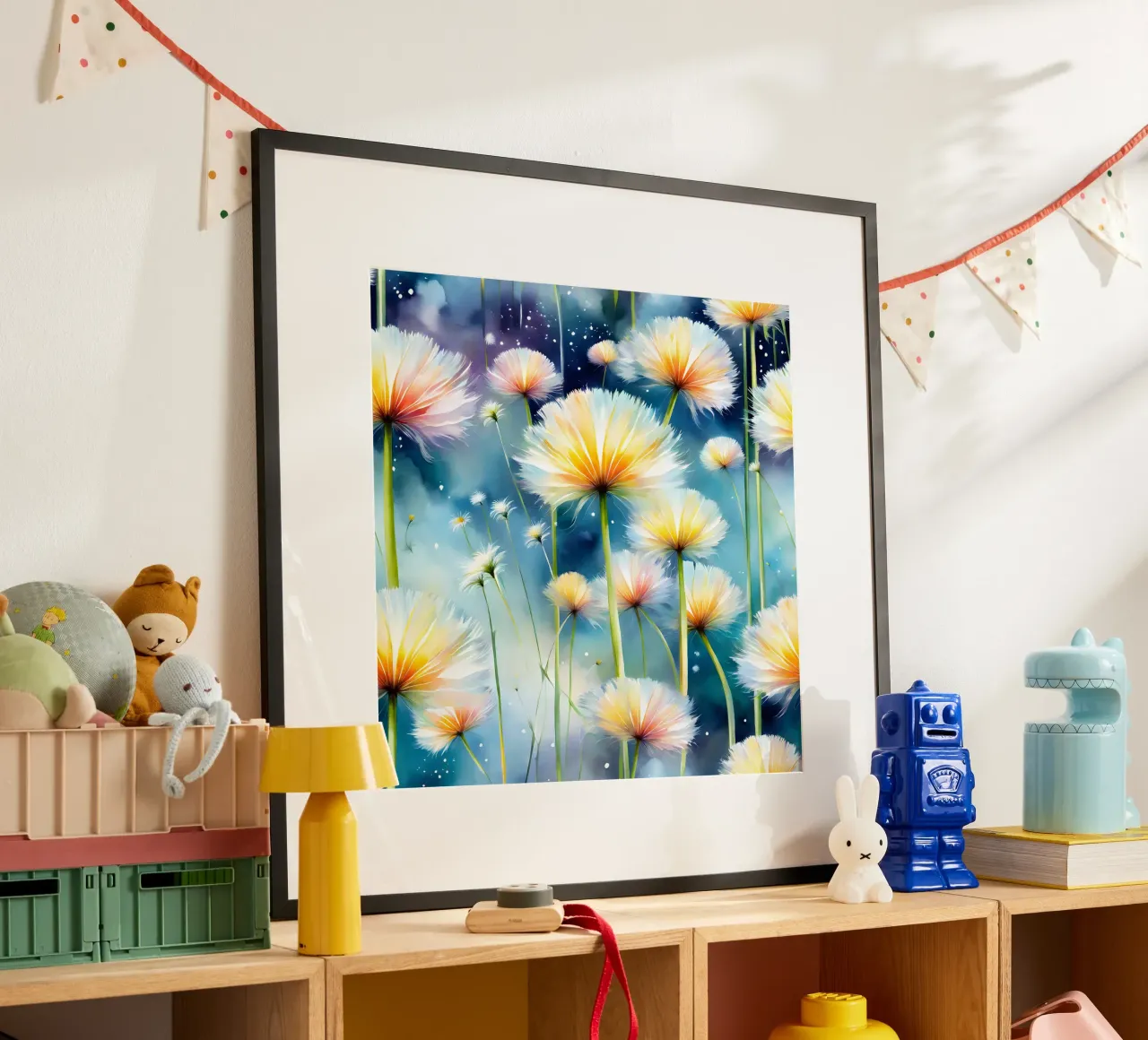 Dandelion Blaze poster da Botanical Pattern House