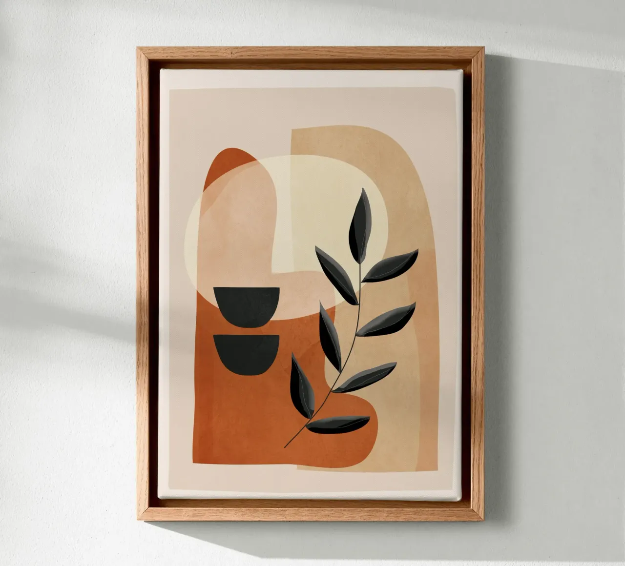 Colorful Abstract Shapes 7 tela con Cornice a cassetta da cityart