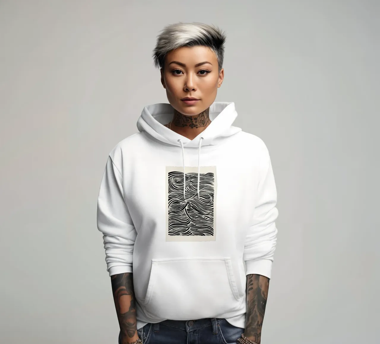 Deep Waves hoodie van Graphite