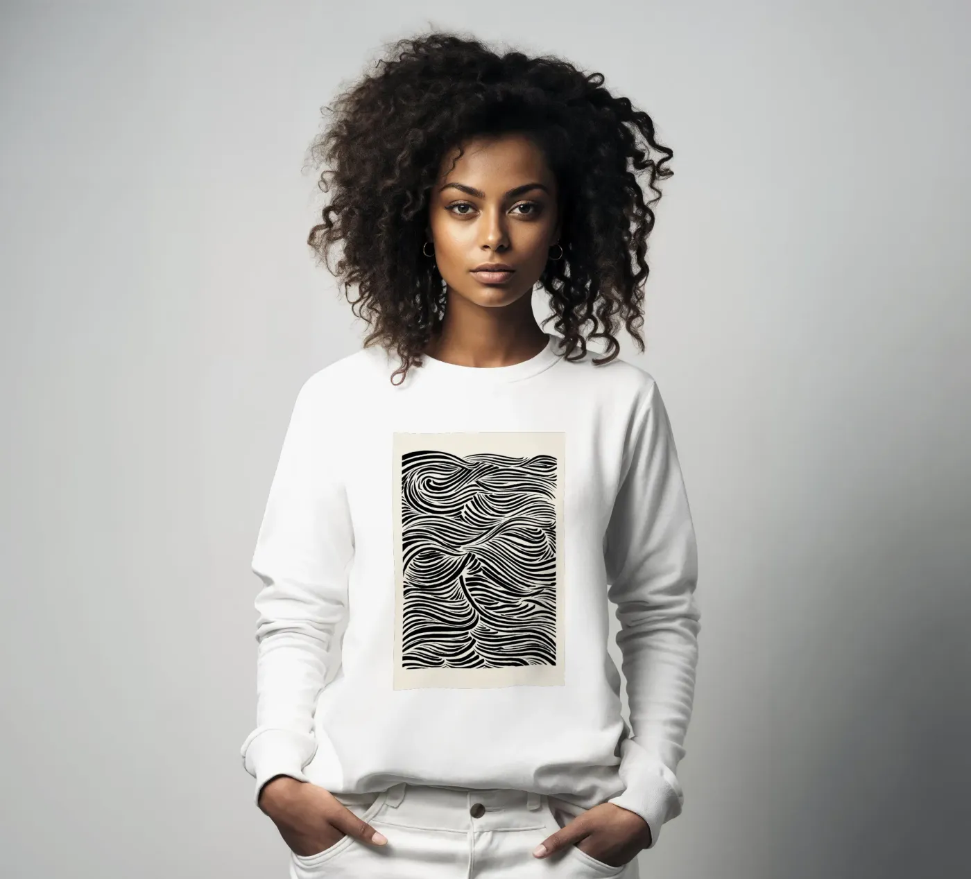 Deep Waves felpa da Graphite