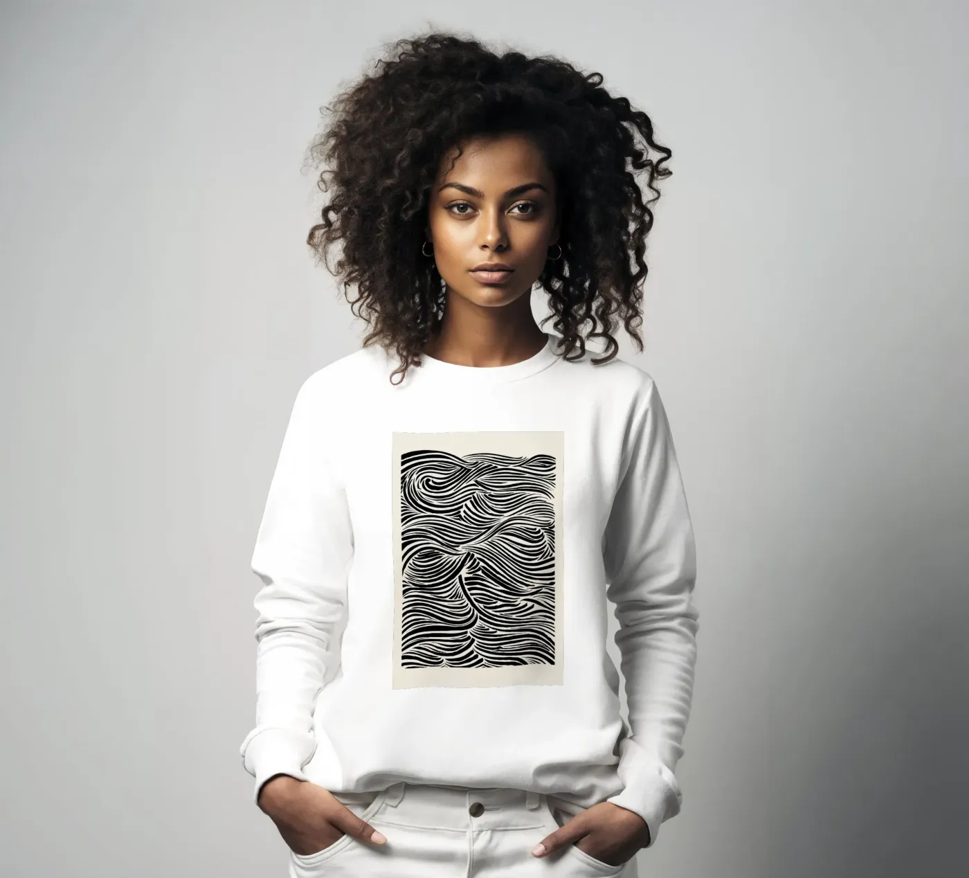 Deep Waves felpa da Graphite