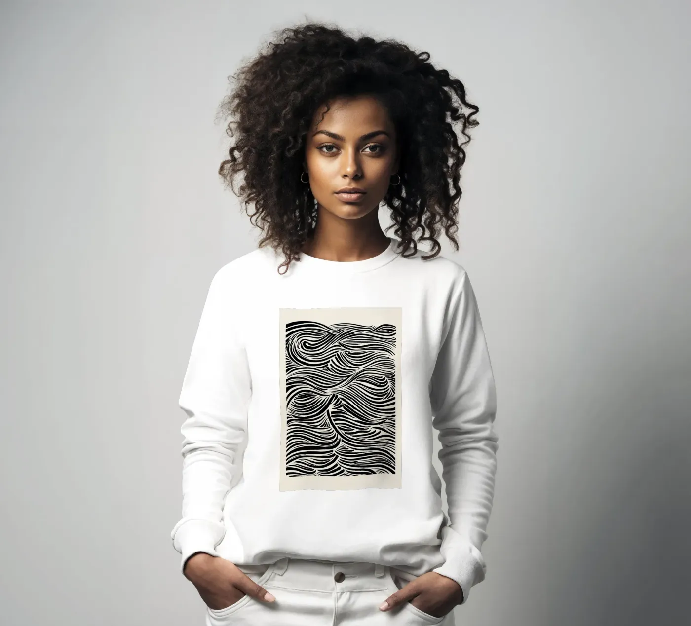 Deep Waves felpa da Graphite