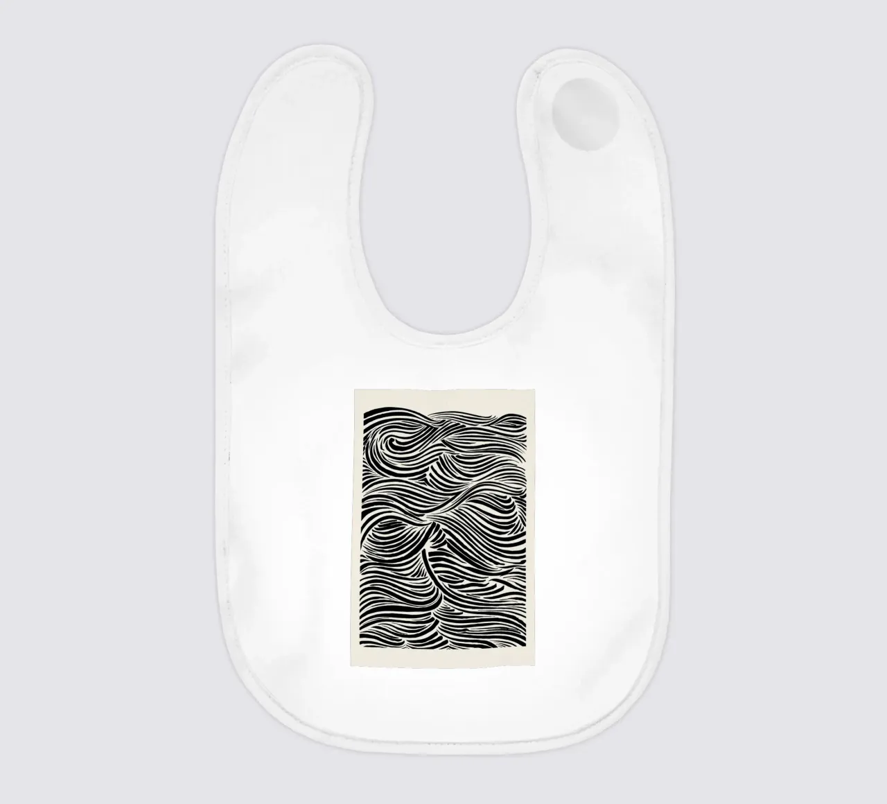 Deep Waves baby bib by Graphite