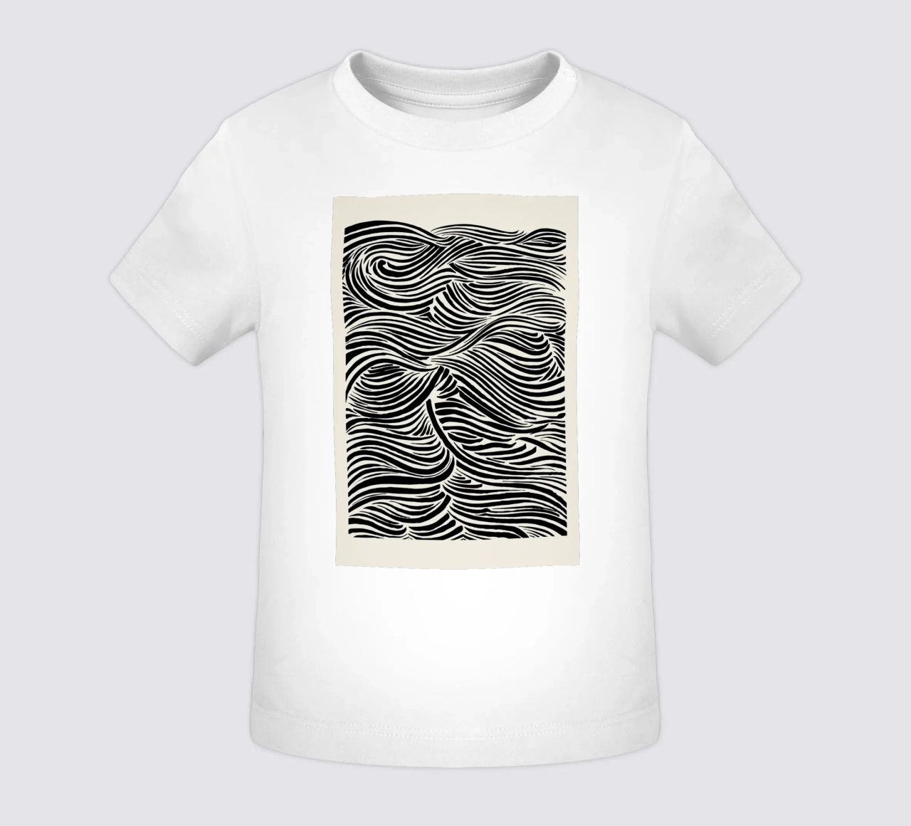 Deep Waves maglietta neonato da Graphite