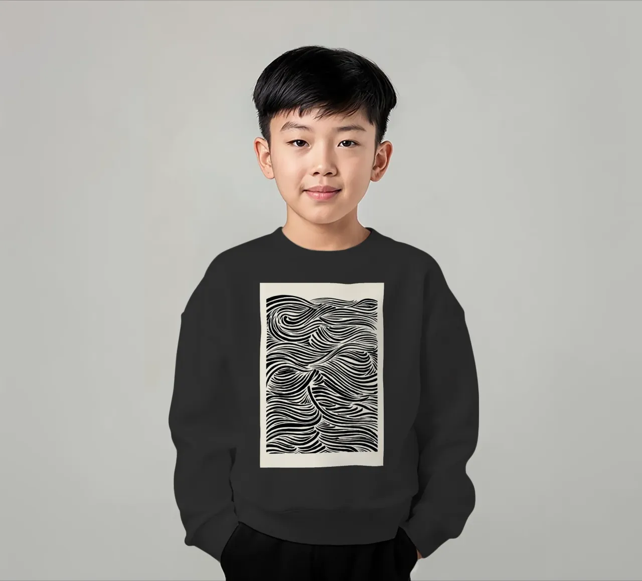 Deep Waves felpa bambino da Graphite