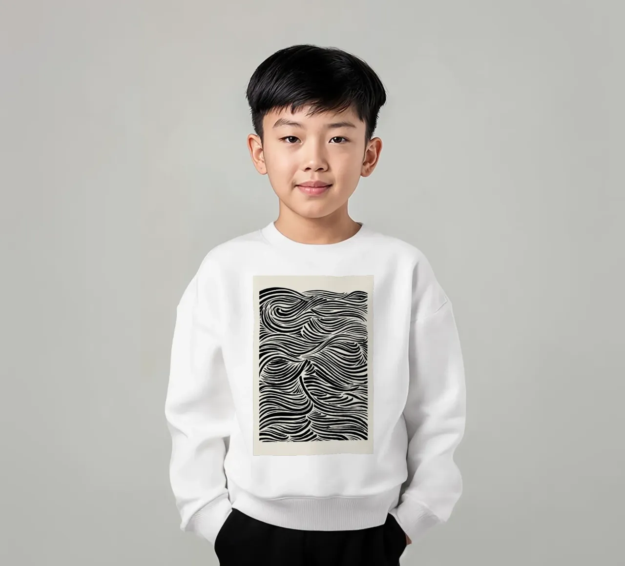 Deep Waves felpa bambino da Graphite