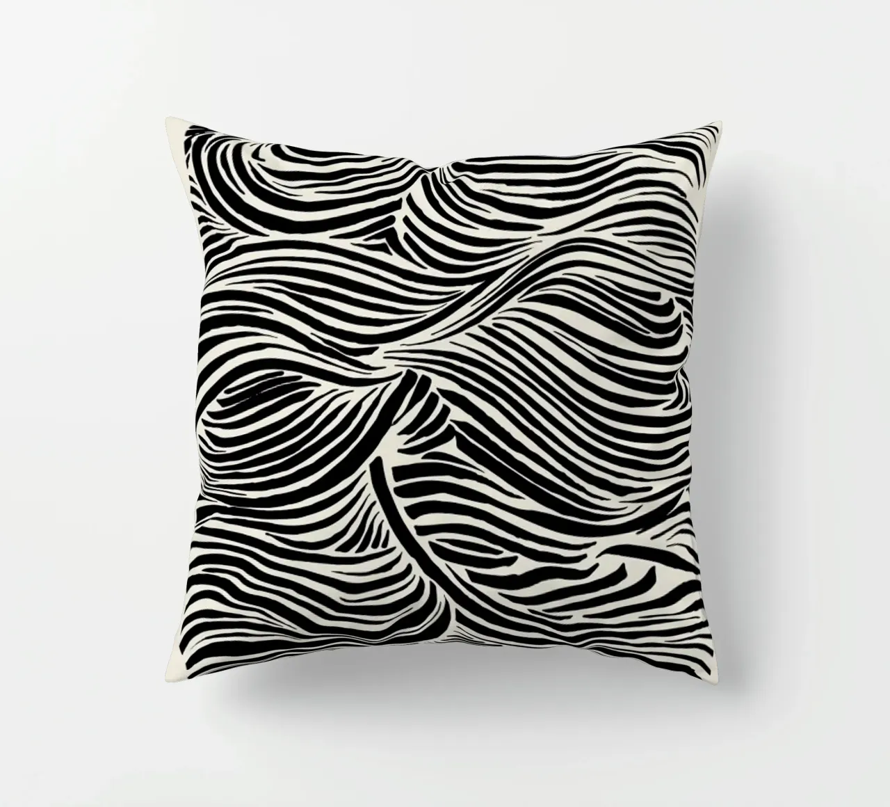 Deep Waves decorative cushion by Graphite