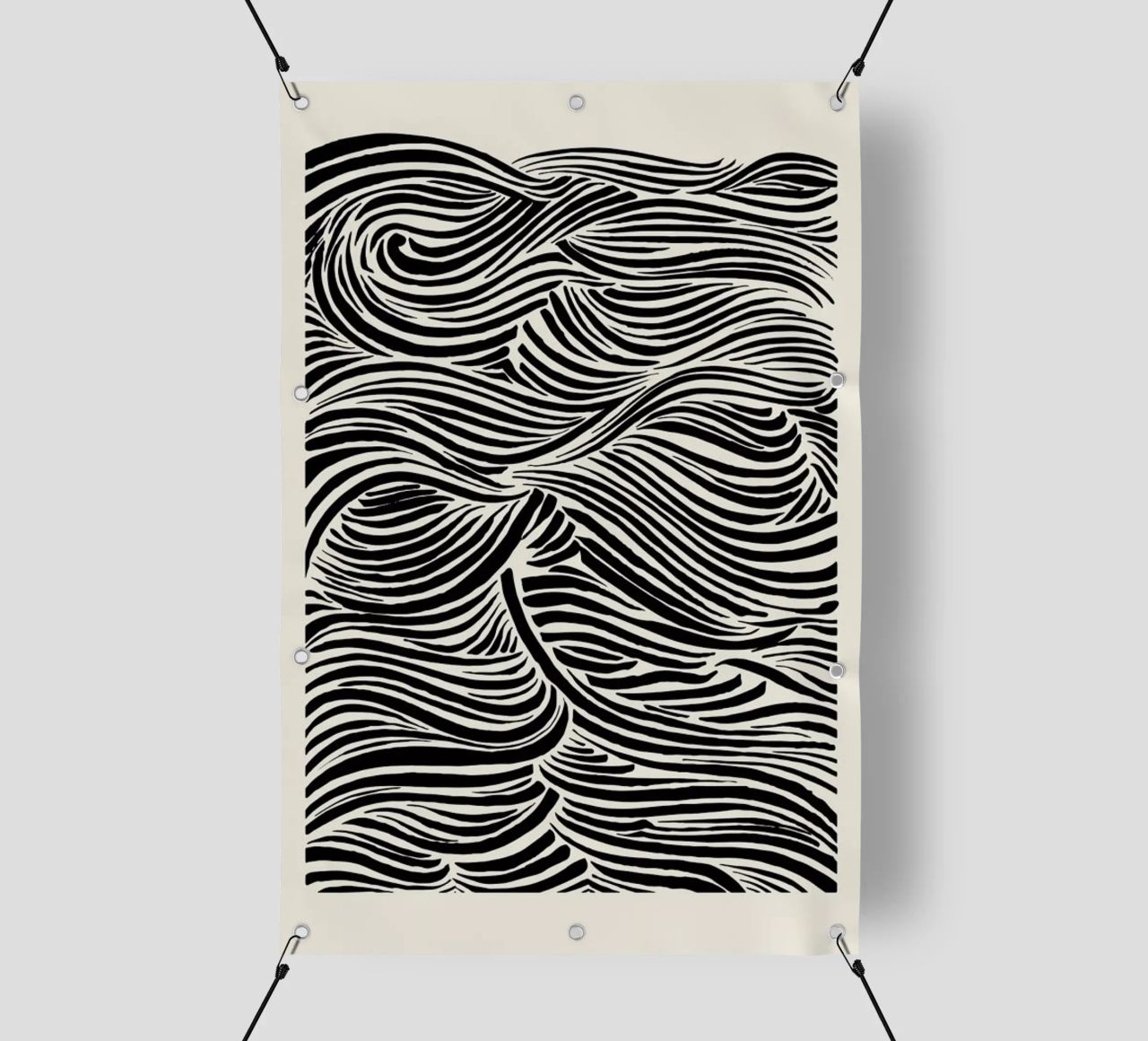 Deep Waves telo in pvc da Graphite