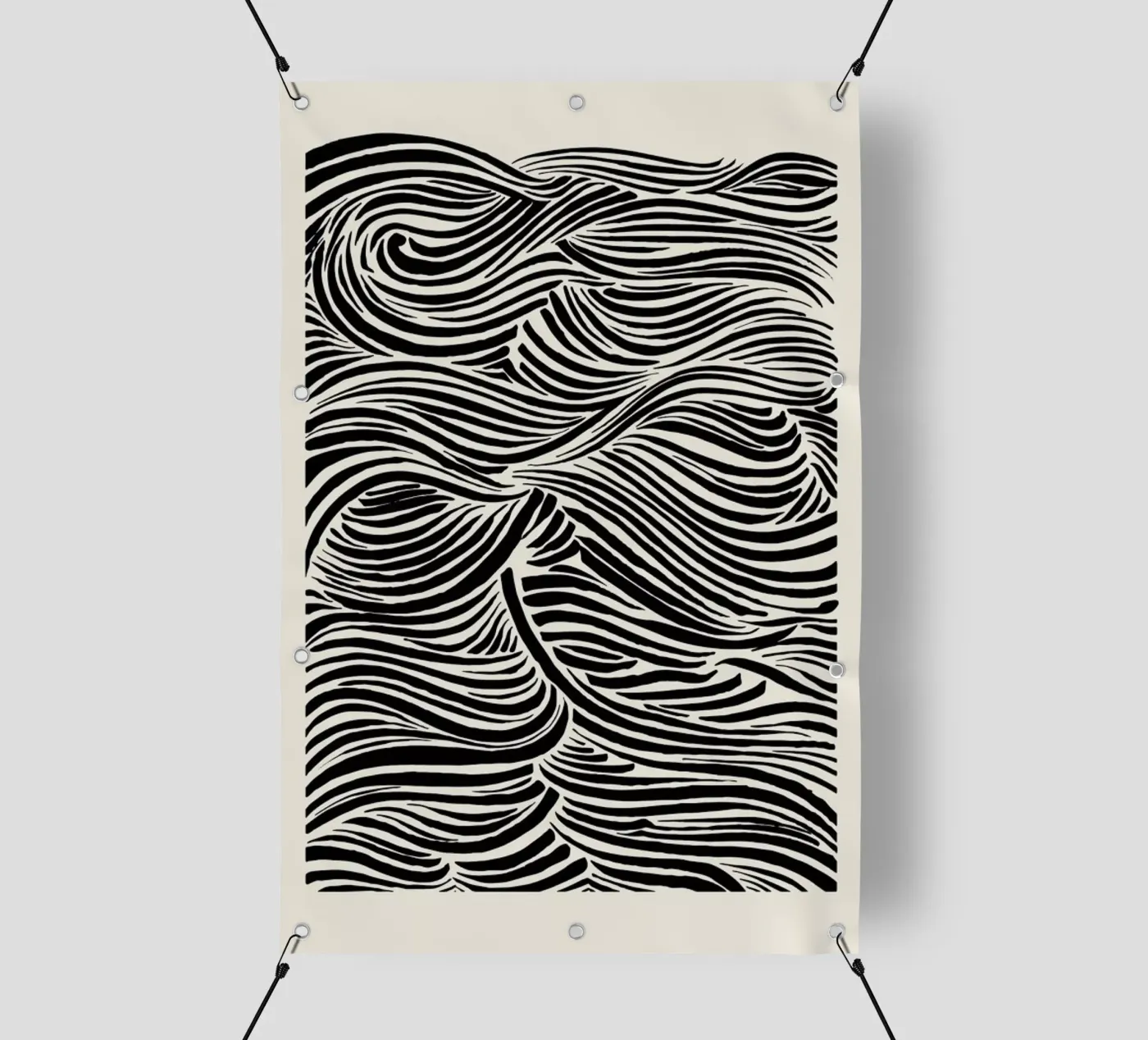 Deep Waves telo in pvc da Graphite