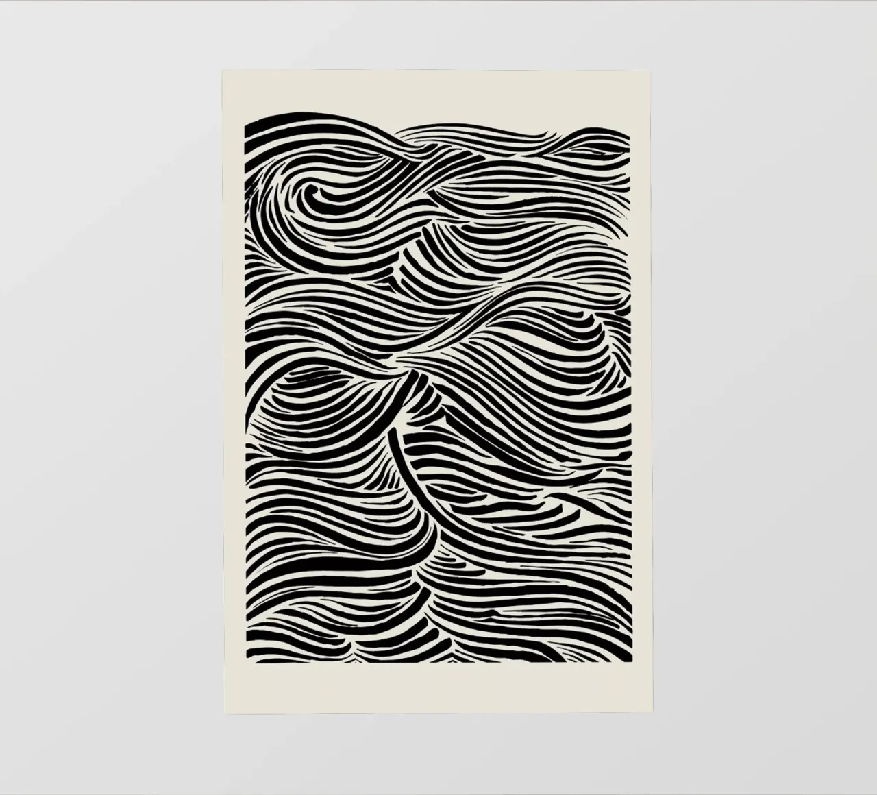 Deep Waves telo in pvc da Graphite