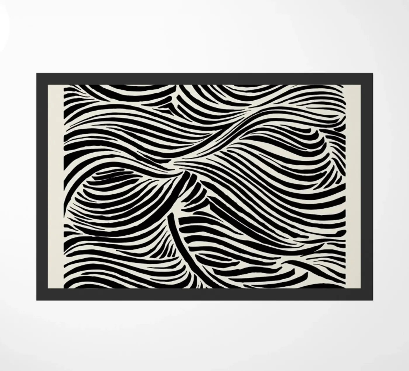Deep Waves Fußmatte von Graphite