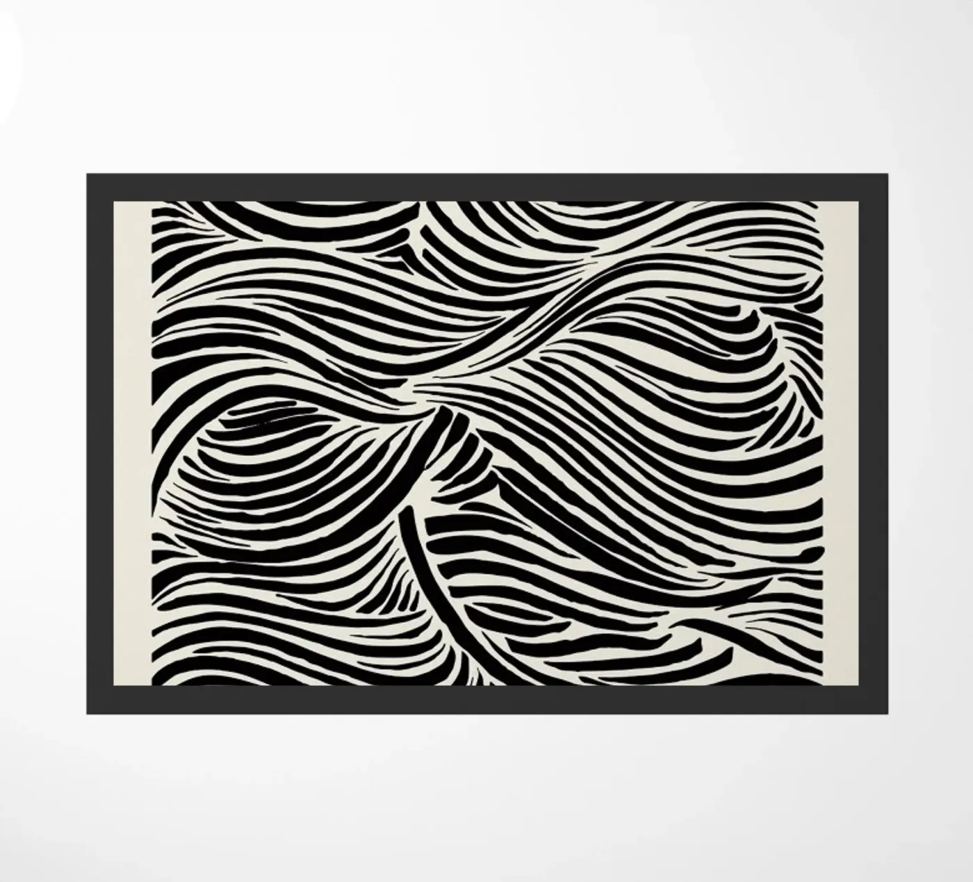 Deep Waves Fußmatte von Graphite