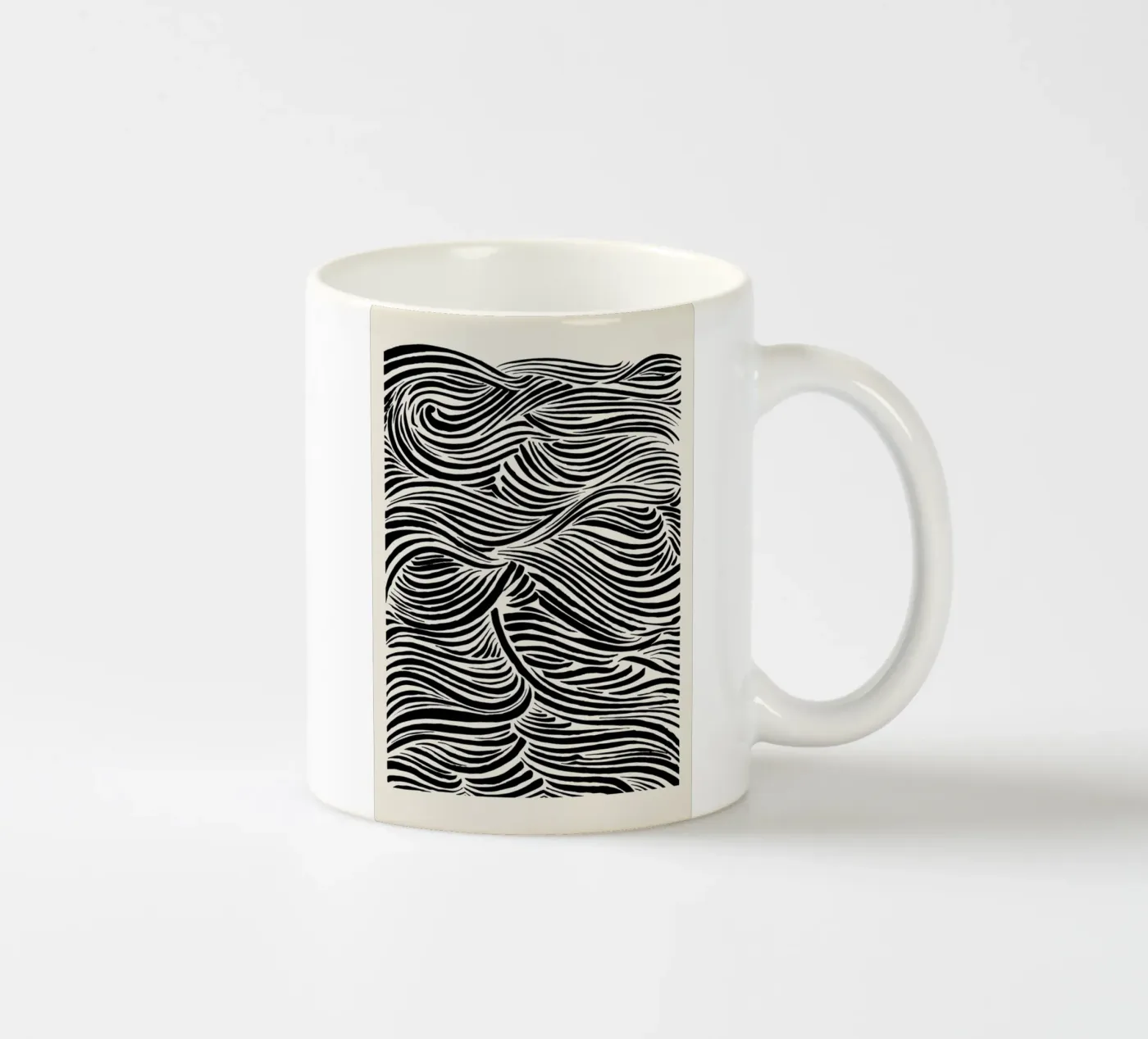 Deep Waves ceramic mug by Graphite
