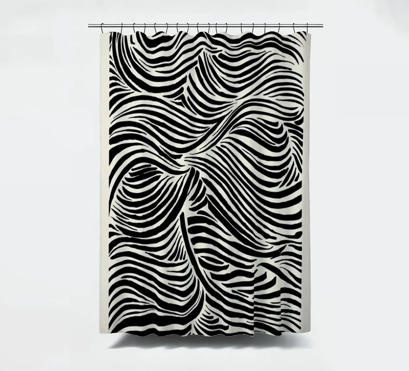Deep Waves douchegordijn van Graphite