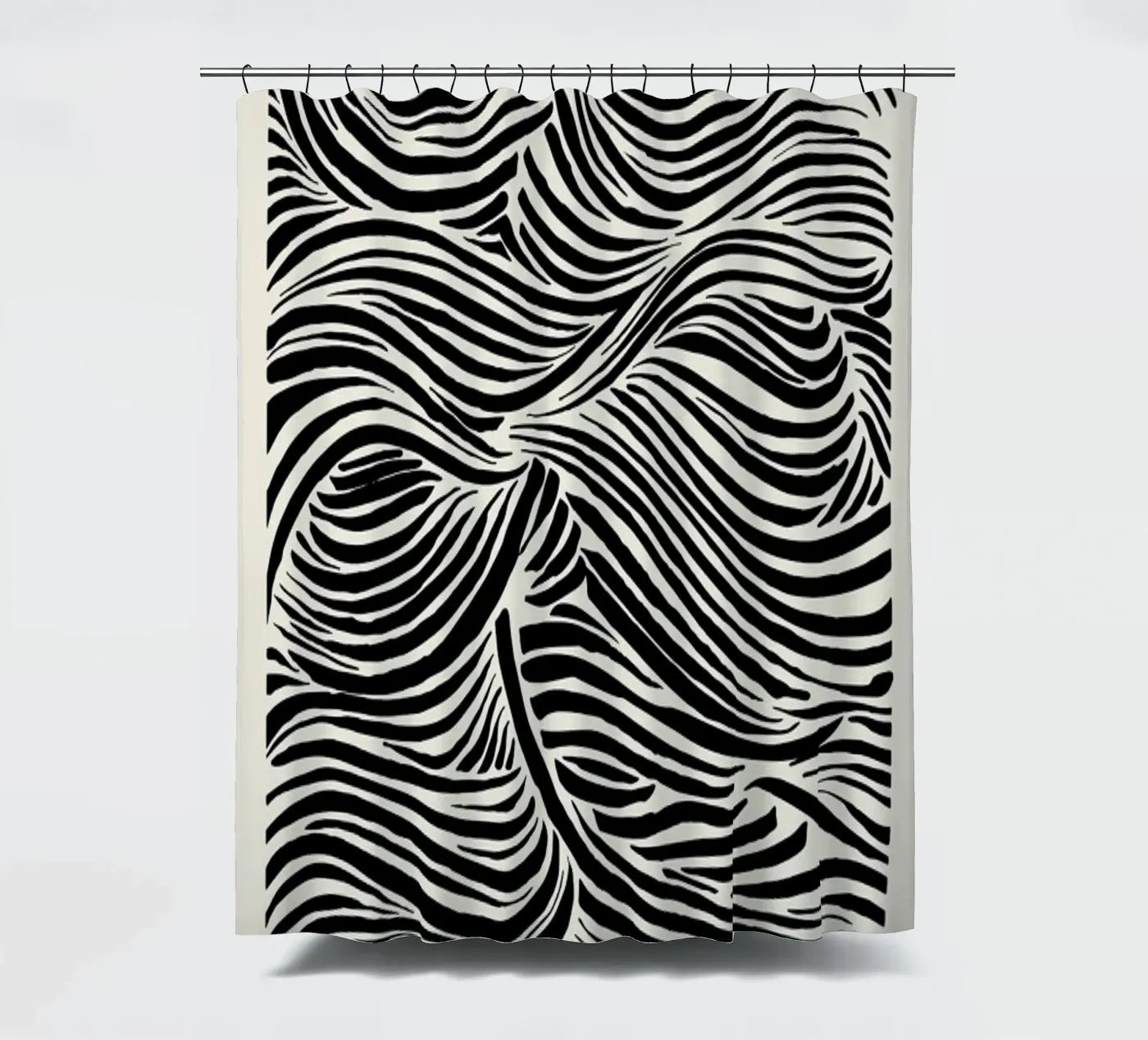 Deep Waves douchegordijn van Graphite