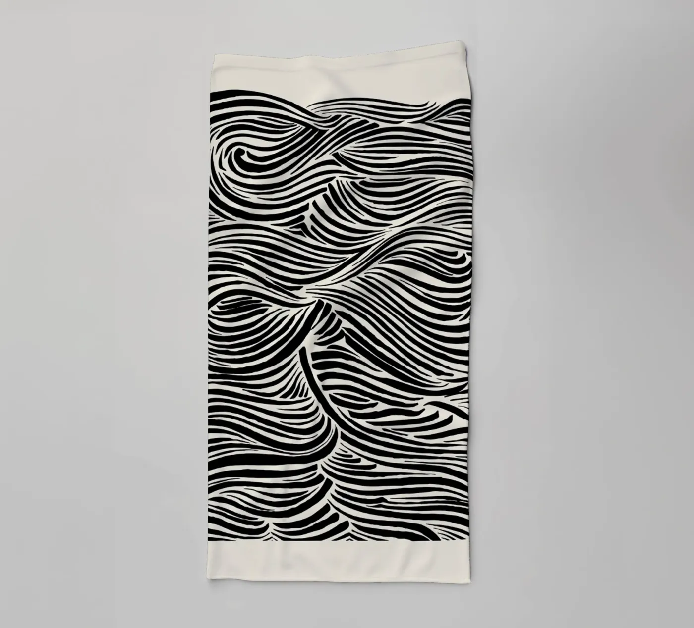 Deep Waves Handtuch von Graphite