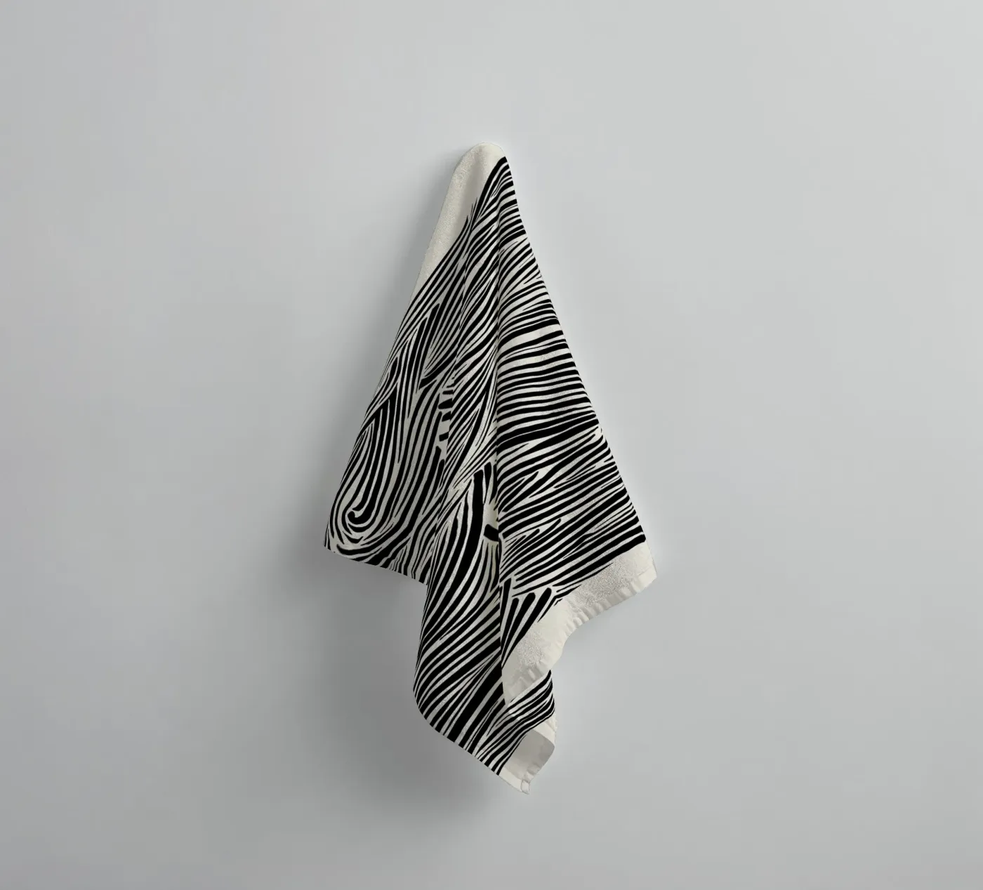 Deep Waves Handtuch von Graphite