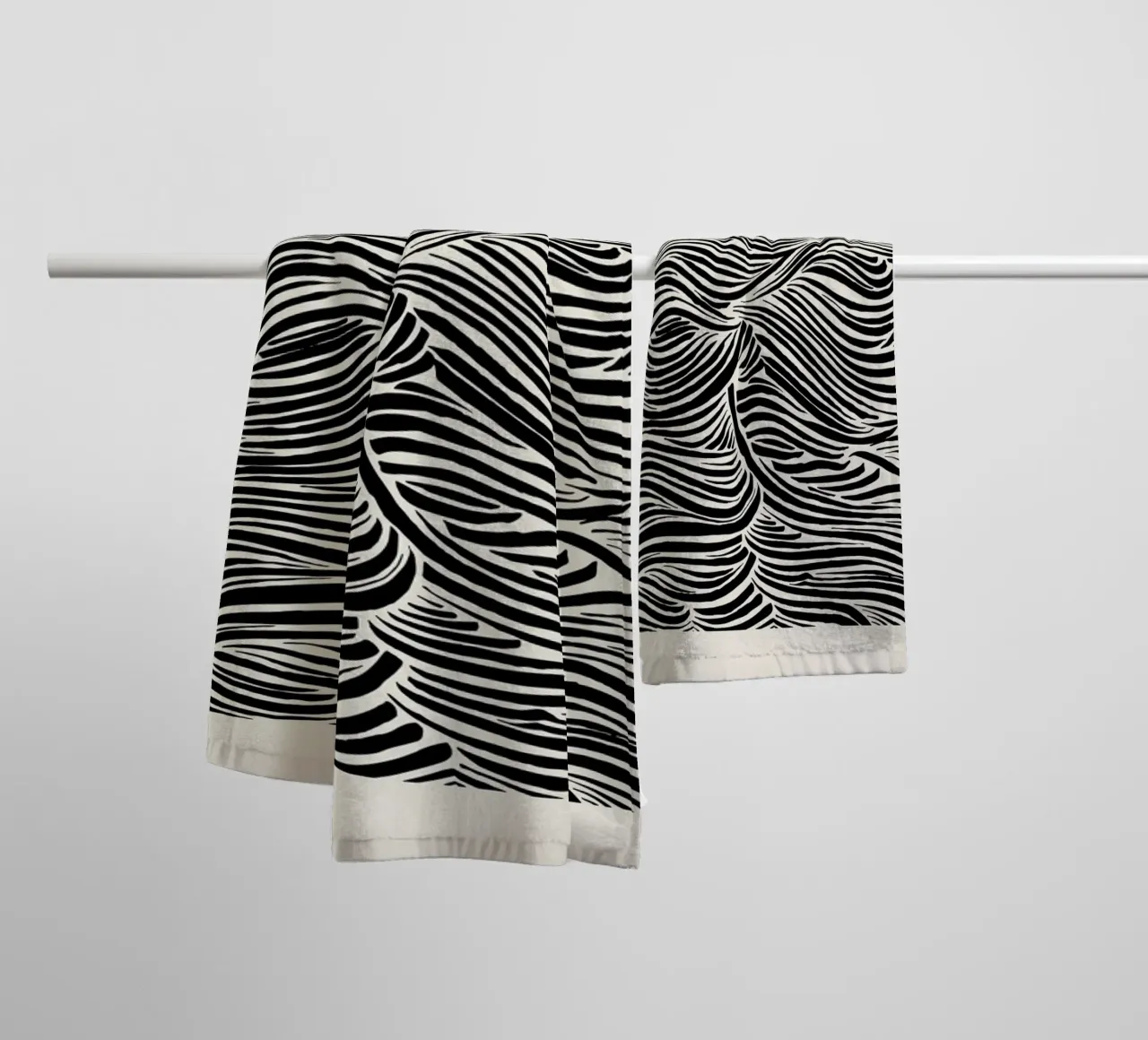 Deep Waves toalla de baño de Graphite