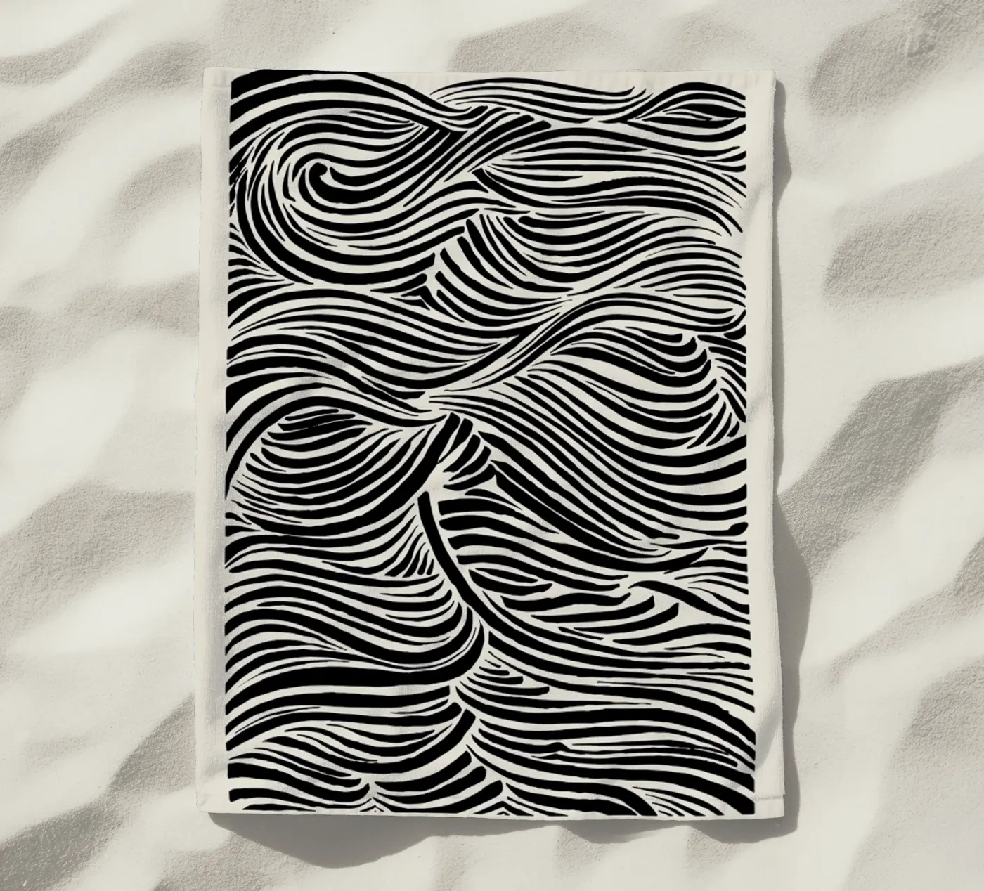 Deep Waves strandhanddoek van Graphite