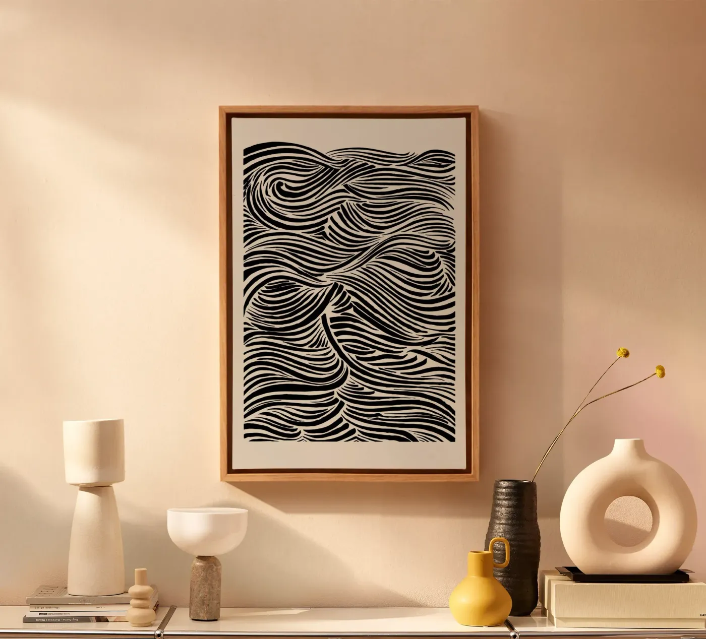 Deep Waves canvas by Graphite
