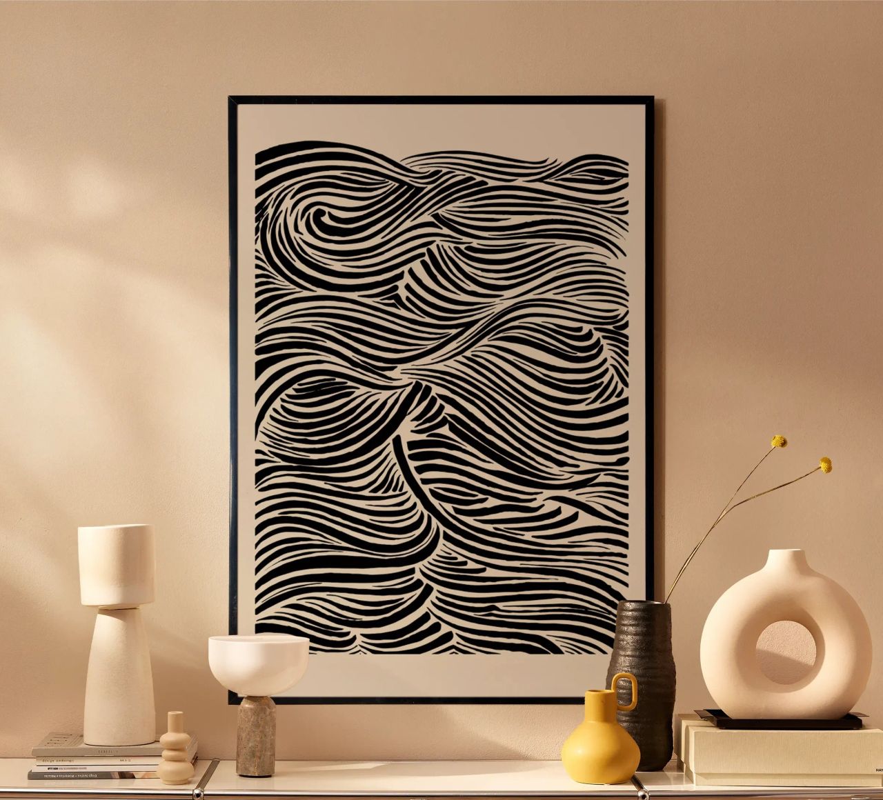 Deep Waves carta hahnemühle da Graphite