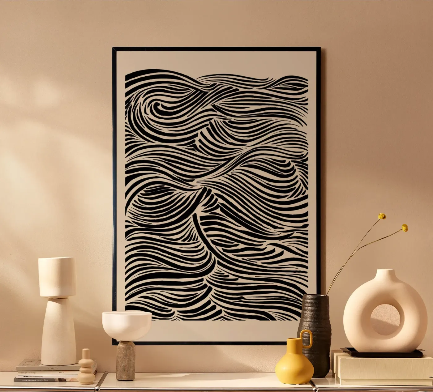 Deep Waves Poster von Graphite