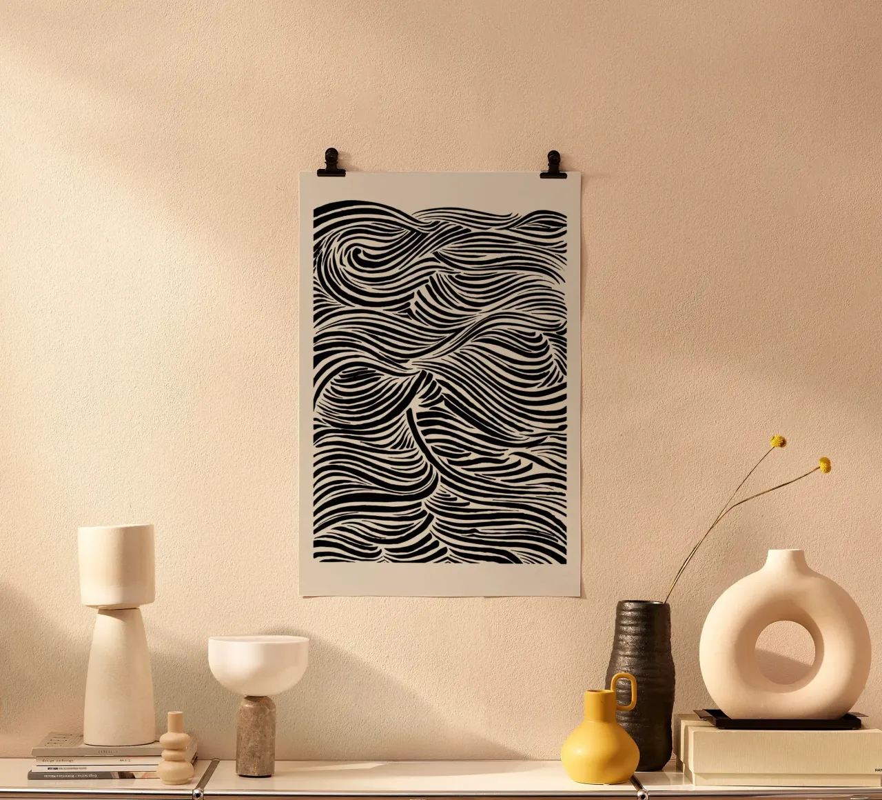 Deep Waves carta hahnemühle da Graphite