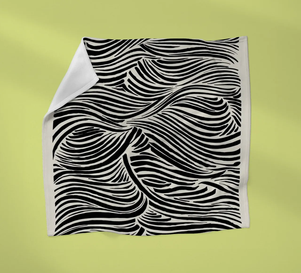 Deep Waves Fleecedecke von Graphite