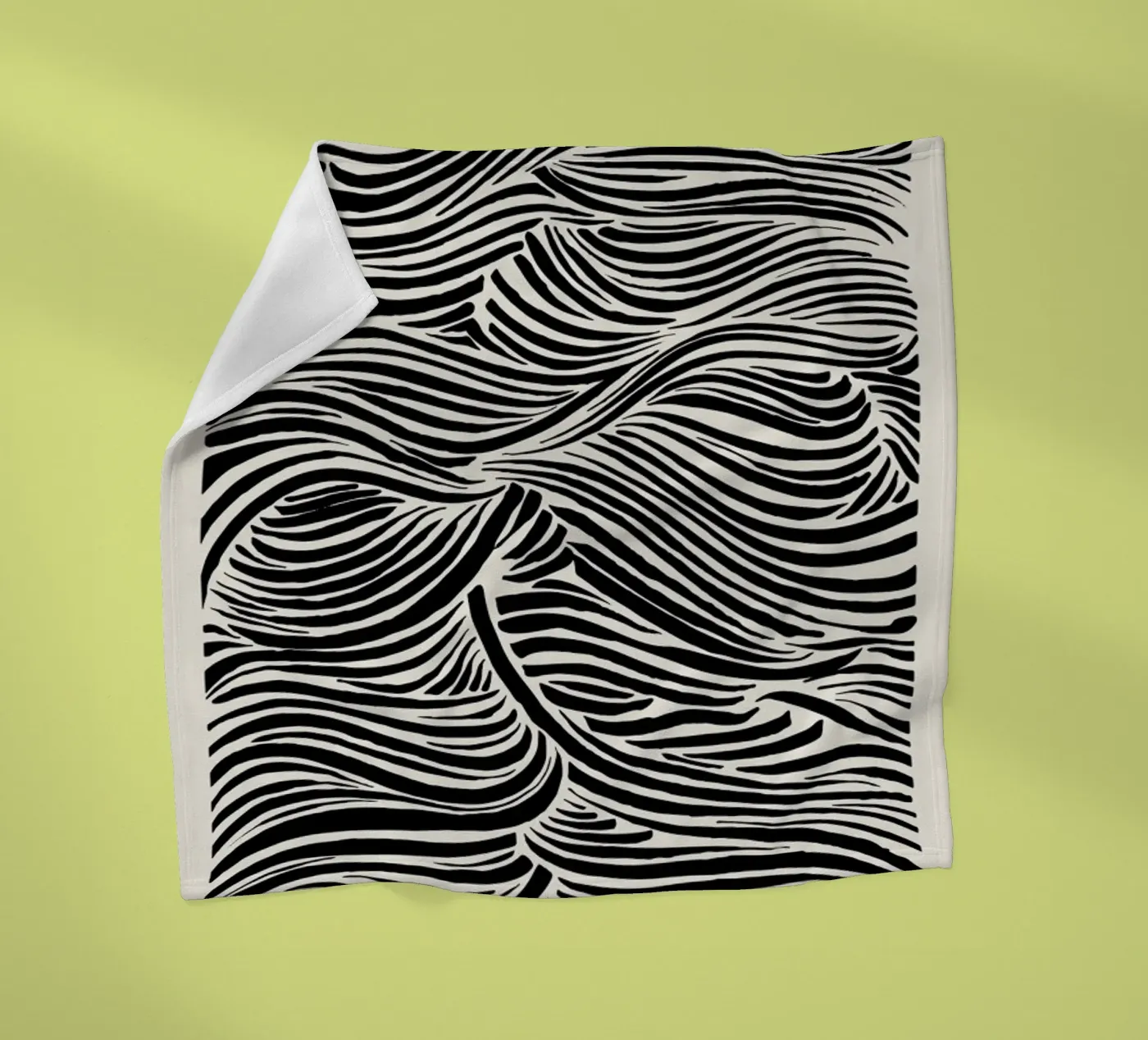 Deep Waves Fleecedecke von Graphite