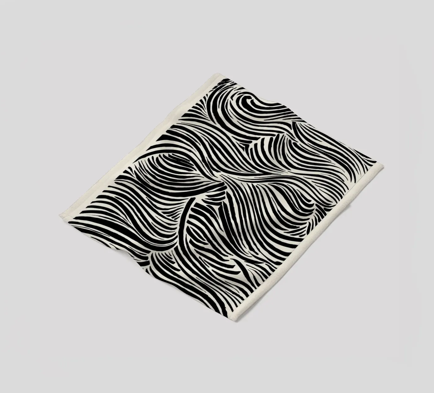 Deep Waves Fleecedecke von Graphite