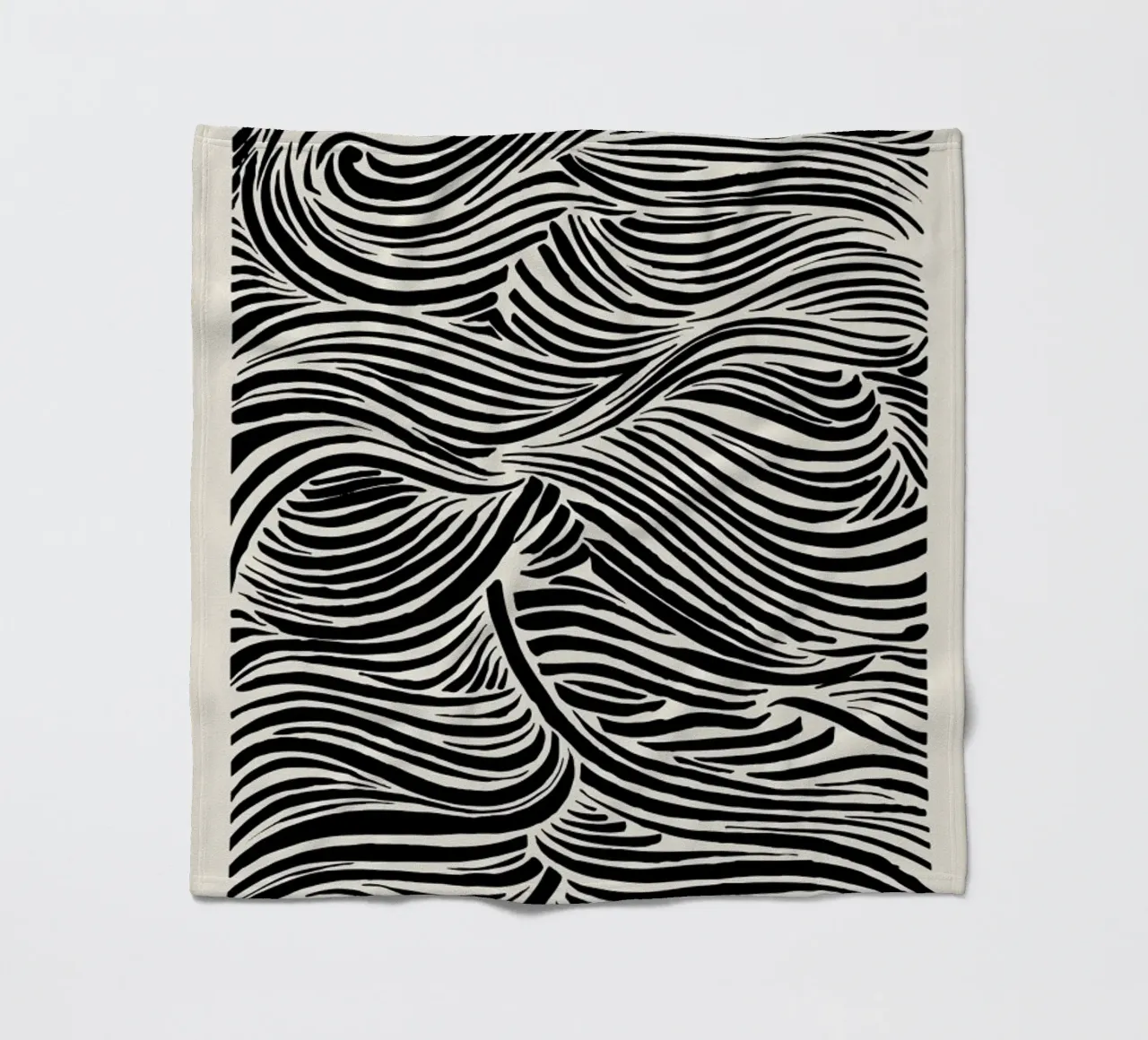 Deep Waves Fleecedecke von Graphite