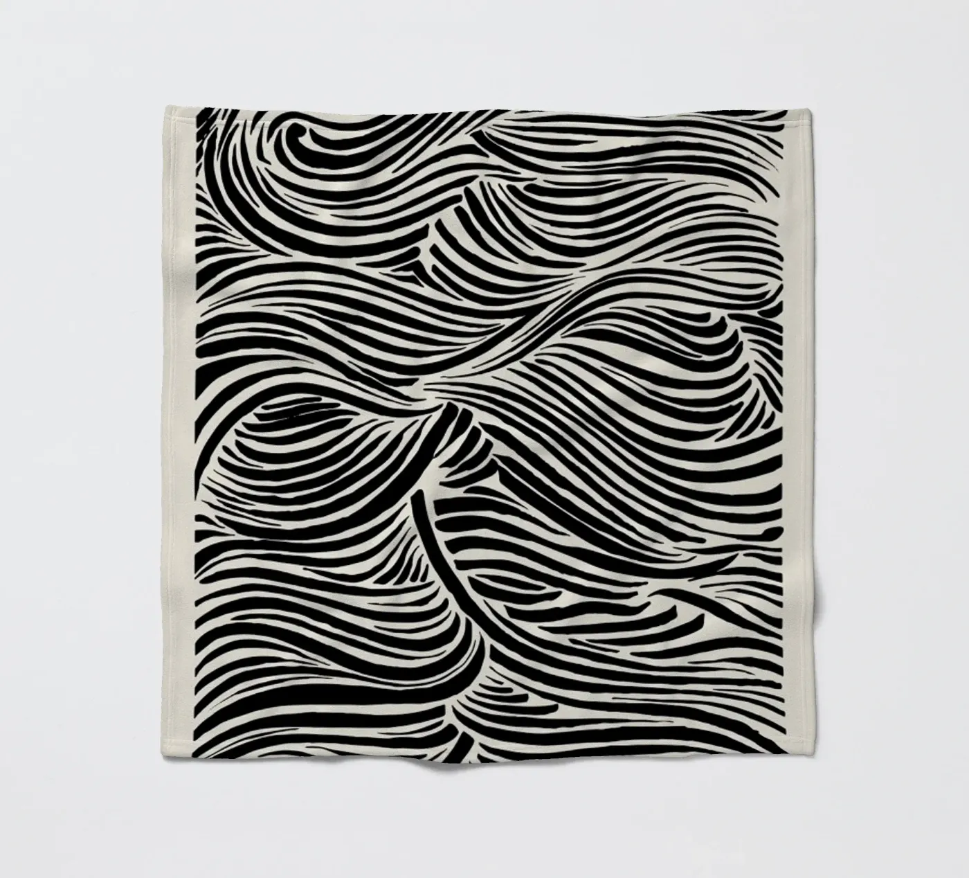 Deep Waves Fleecedecke von Graphite